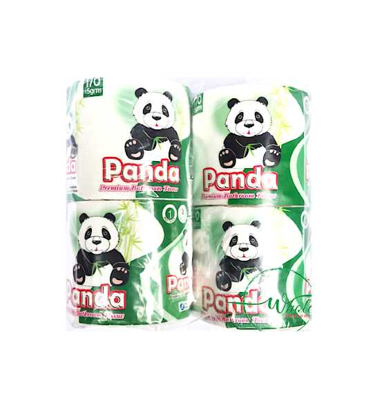 panda premium toilet paper green 170gm 3ply 4 roll
